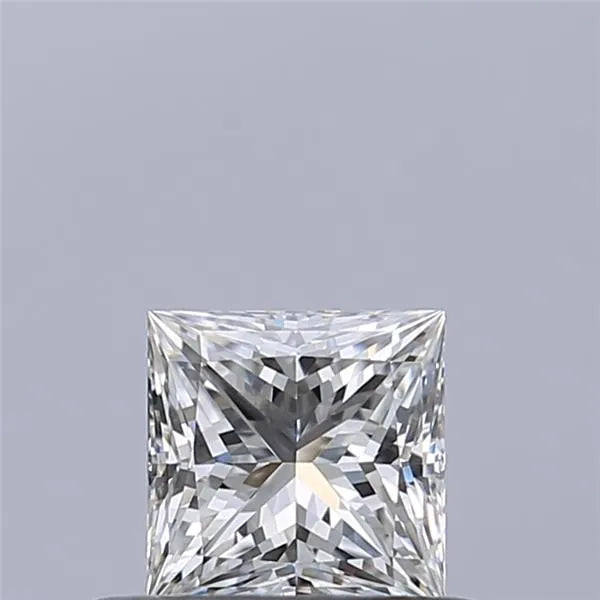 0.40ct Princess Natural Diamond (Colour F, Clarity IF, Cut EX, IGI Certified)