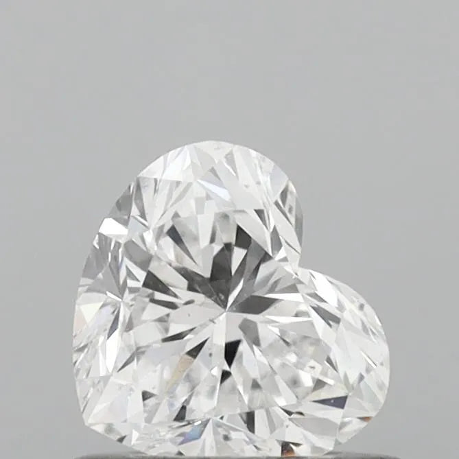 0.58ct Heart Natural Diamond (Colour E, Clarity SI1, Cut VG, IGI Certified)
