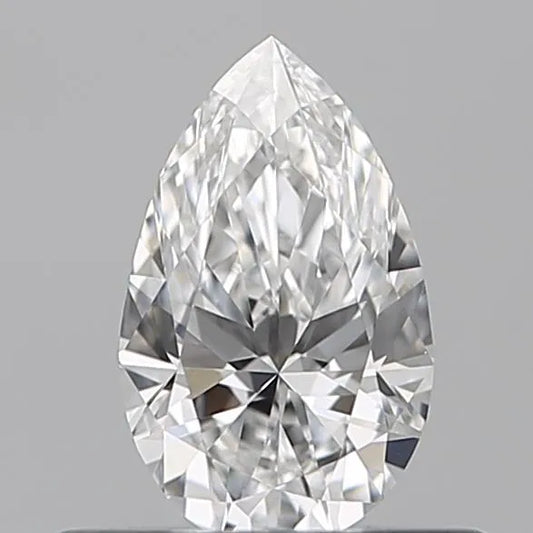 0.10ct Pear Natural Diamond (Colour E, Clarity VVS1, Cut VG, IGI Certified)