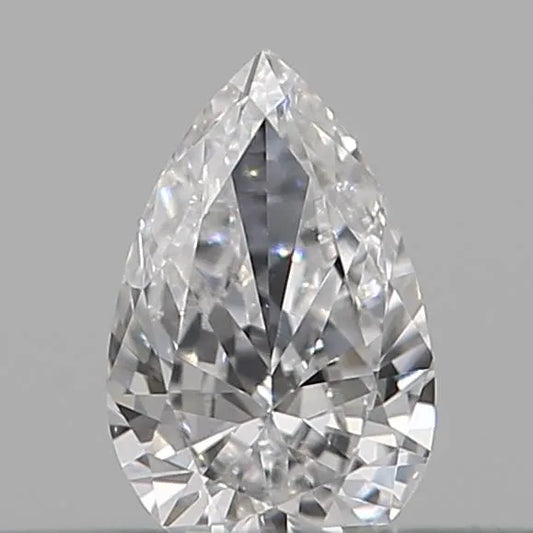 0.14ct Pear Natural Diamond (Colour E, Clarity VVS2, Cut VG, IGI Certified)