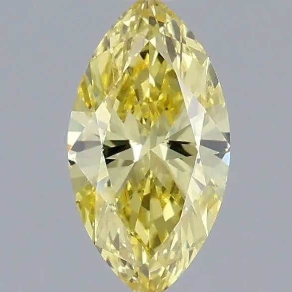 0.50ct Marquise Natural Diamond (Colour Fancy Vivid Yellow, Clarity VS2, GIA Certified)