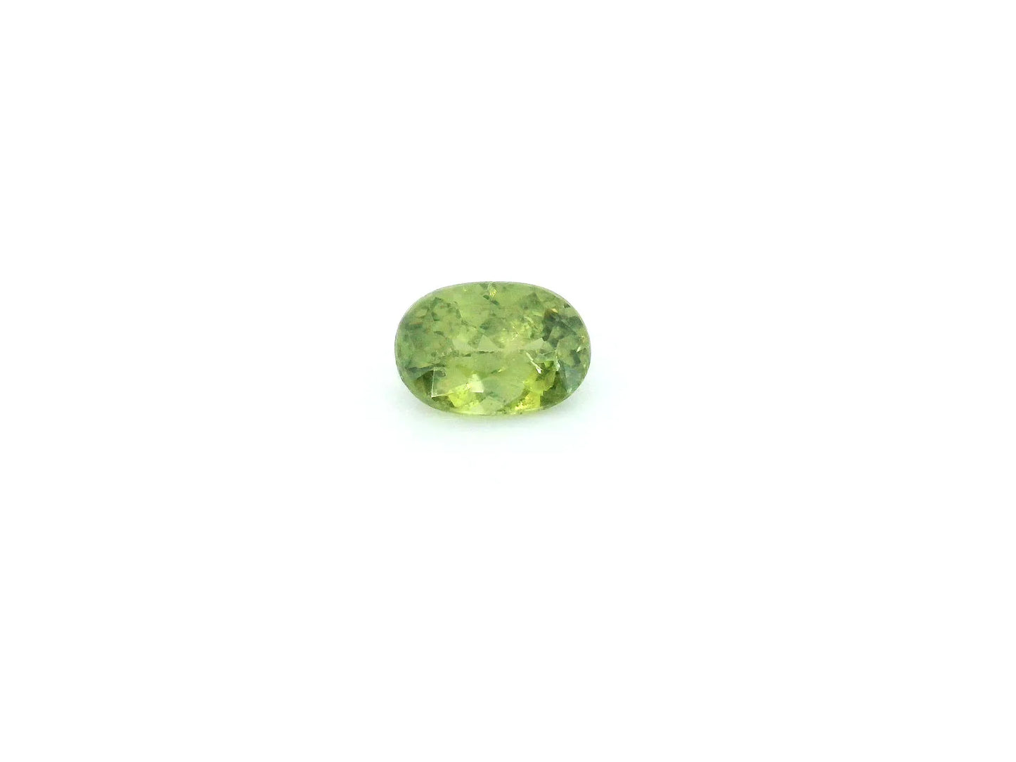 0.68ct Oval Natural Garnet (Colour Green, Clarity Slightly Included, Cut Faceted)