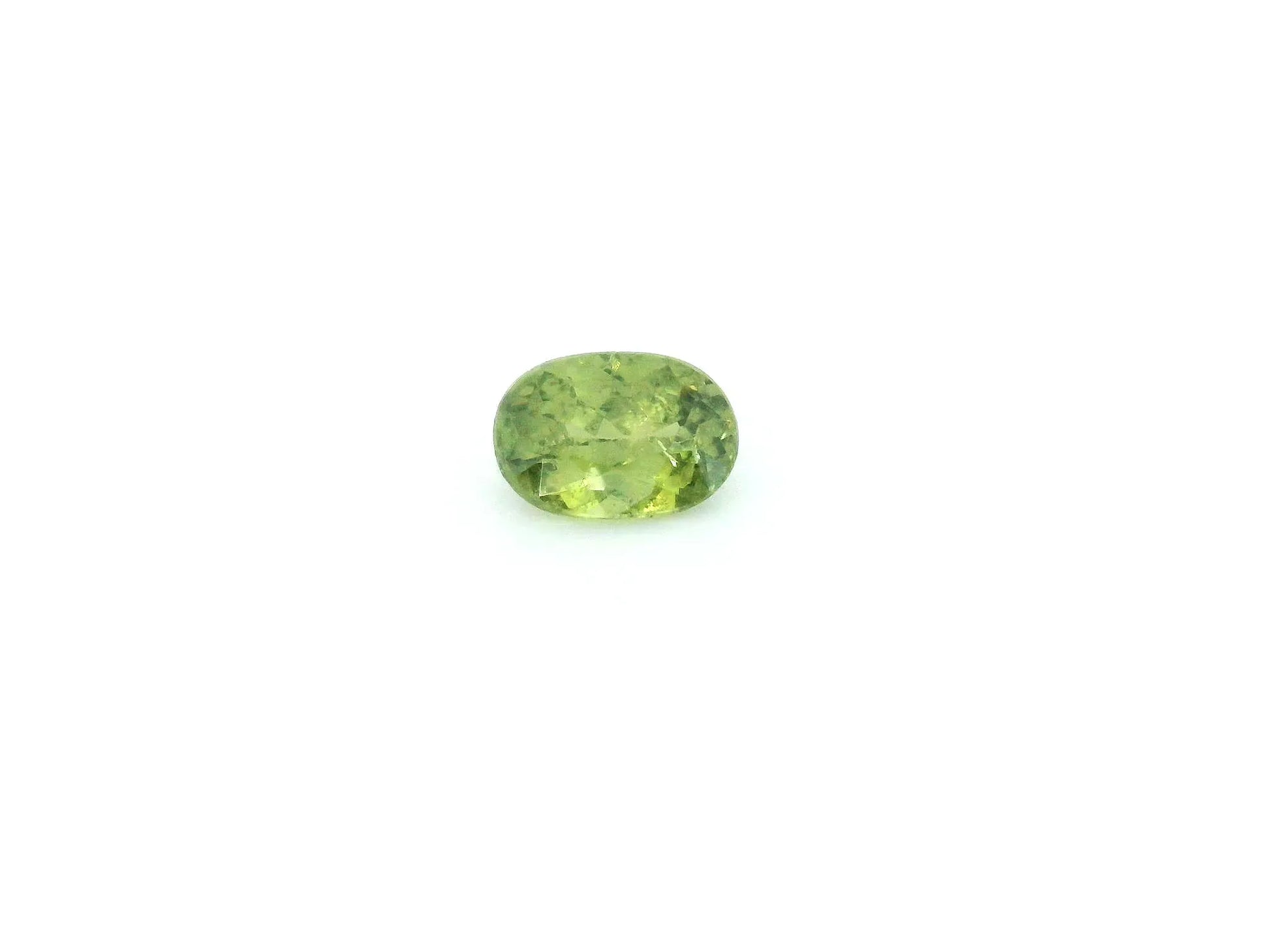 0.68ct Oval Natural Garnet (Colour Green, Clarity Slightly Included, Cut Faceted)