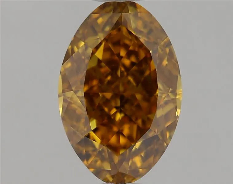 0.90ct Oval Natural Diamond (Colour Fancy Deep Yellow, Clarity VS2, GIA Certified)