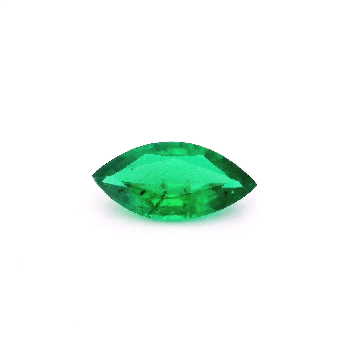 1.20ct Marquise Natural Emerald (Colour Green, Clarity Slightly Included, Cut Faceted)